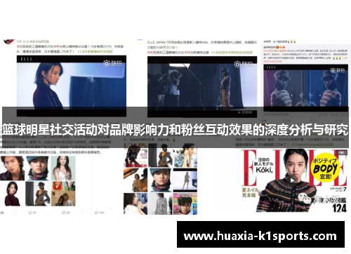 篮球明星社交活动对品牌影响力和粉丝互动效果的深度分析与研究